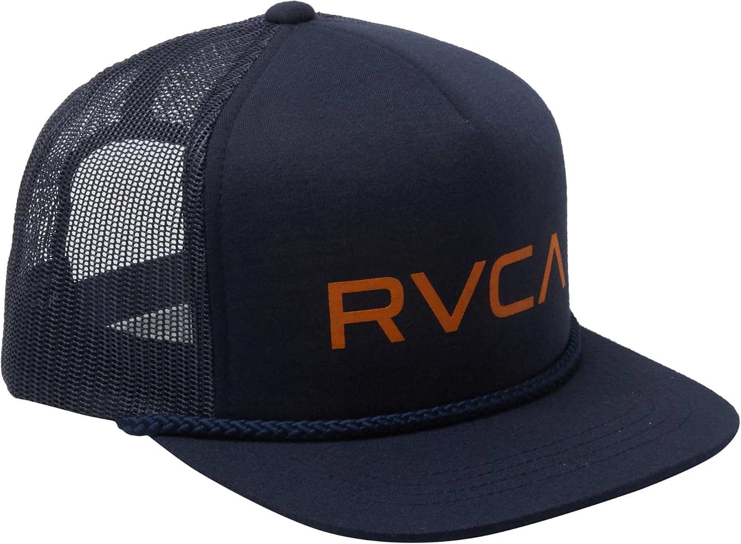 RVCA Men's Trucker Hat, Structured Hat with Stretch Mesh Back, Adjustable Snapback Closure - Image 3