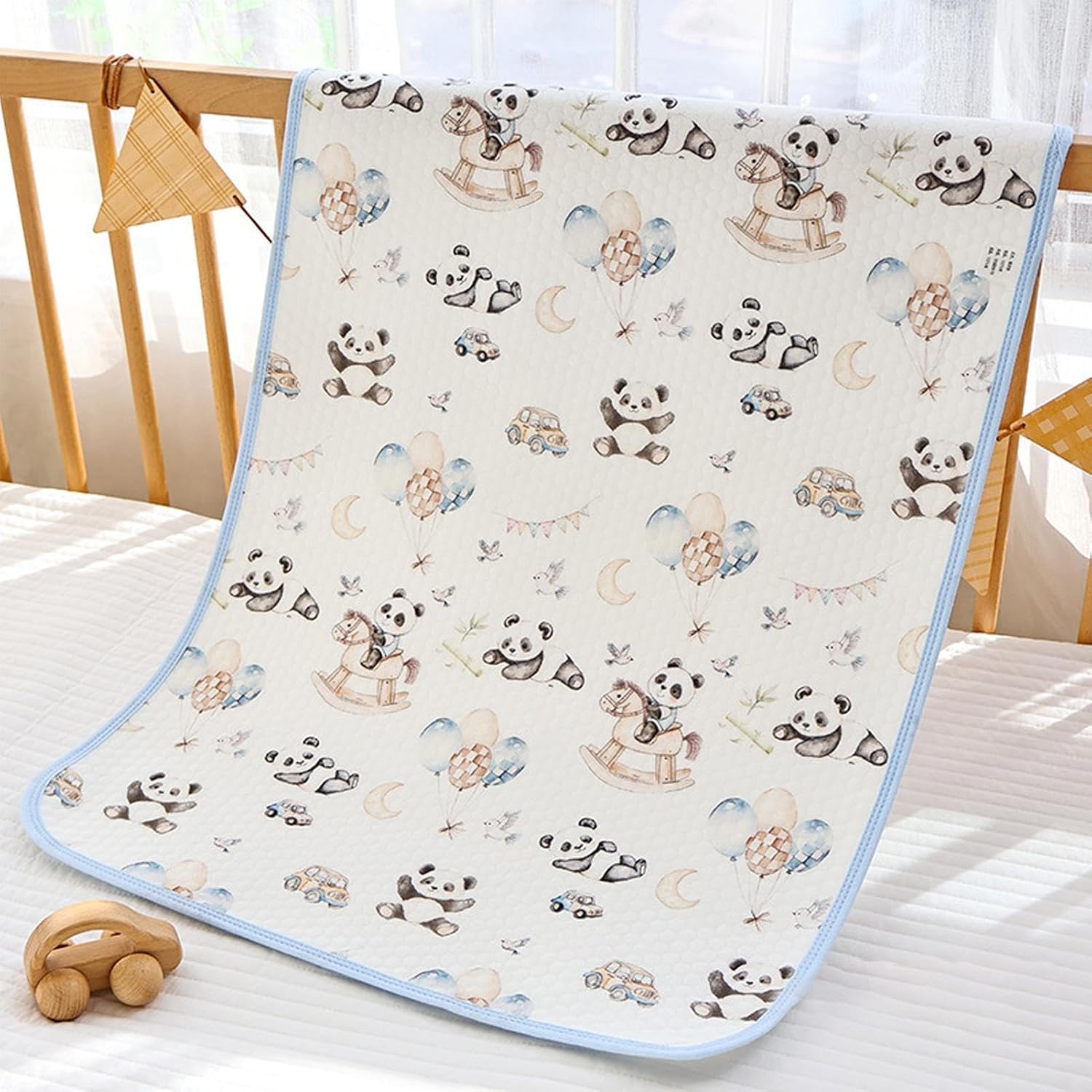 Changing Mat - Waterproof Reusable Washable Large Liner, 1 Piece Breathable Diaper Pad Cover for Home Nurseries, Absorbent Quilted Fabric Sheet, Gear, Leakproof Shield for Night Feeding