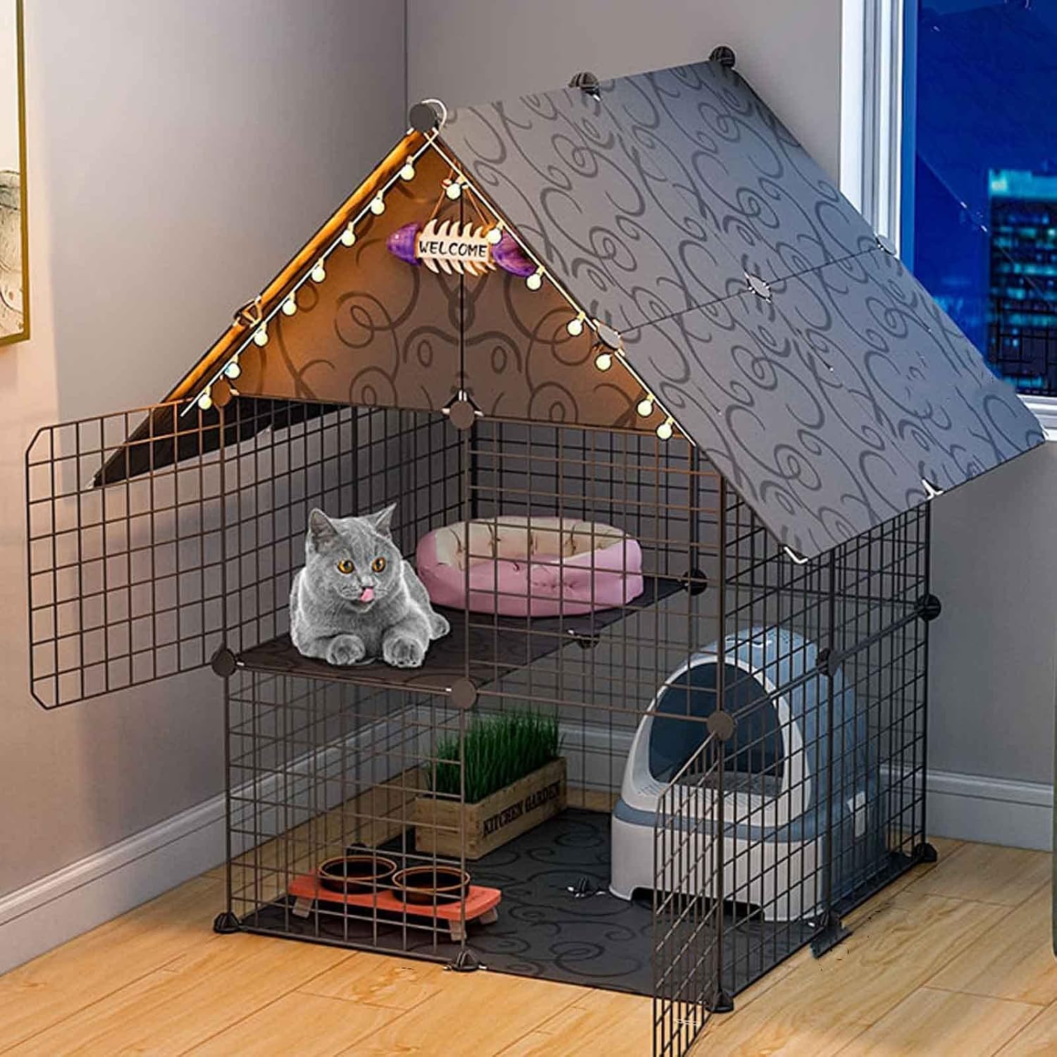 Enclos Pour Chat Pliable