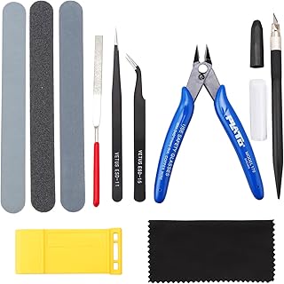 11 STÜCKE Modellbau Werkzeug Set,Gundam Modeler Grundwerkzeuge Hobby Werkzeug Sets Basic Tools für Auto Modell Bausatz DIY Reparatur