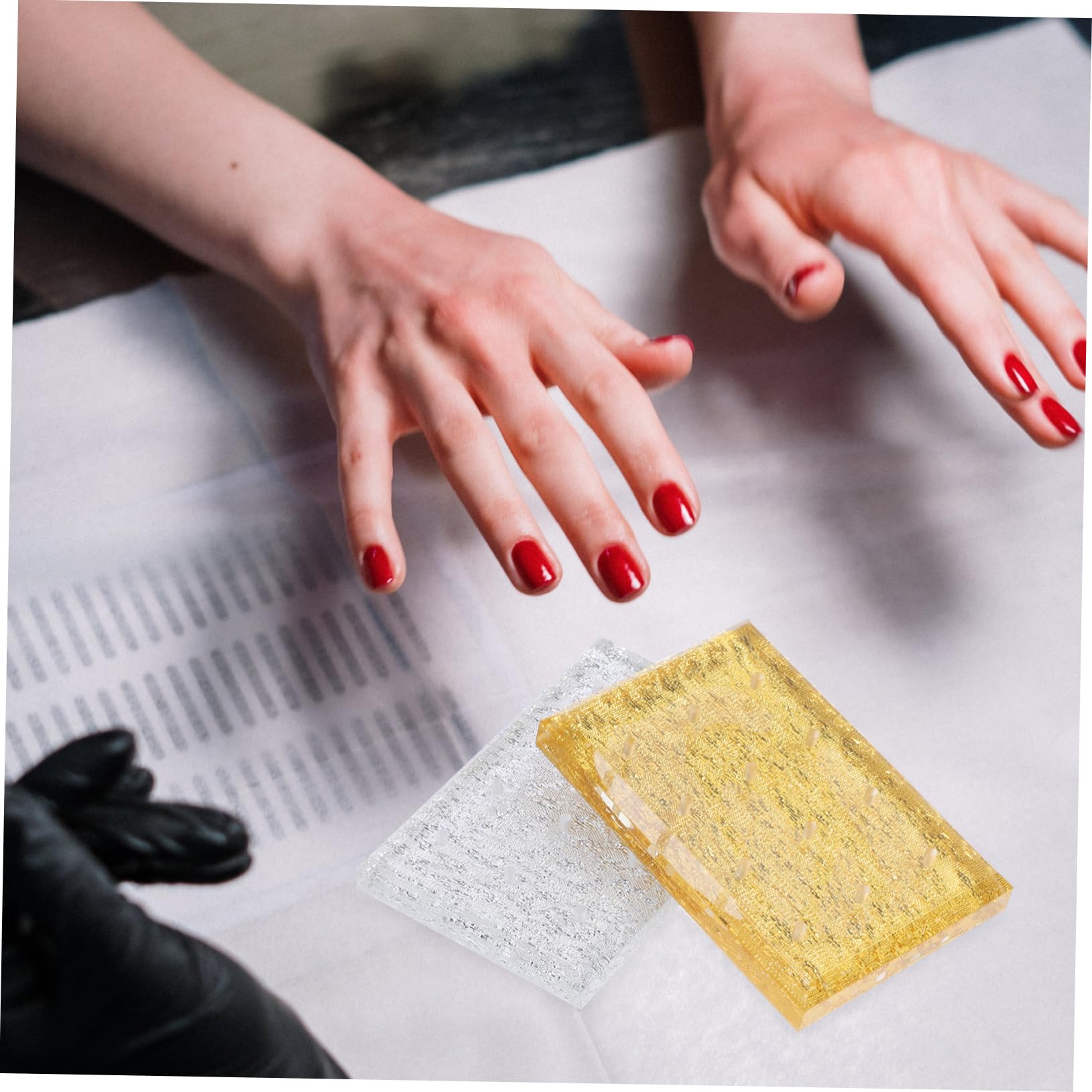 SOESFOUFU 2pcs Nail Bit Holder Acrylic Sanding Head Base 12 Holes Nail Drill Bit Stand