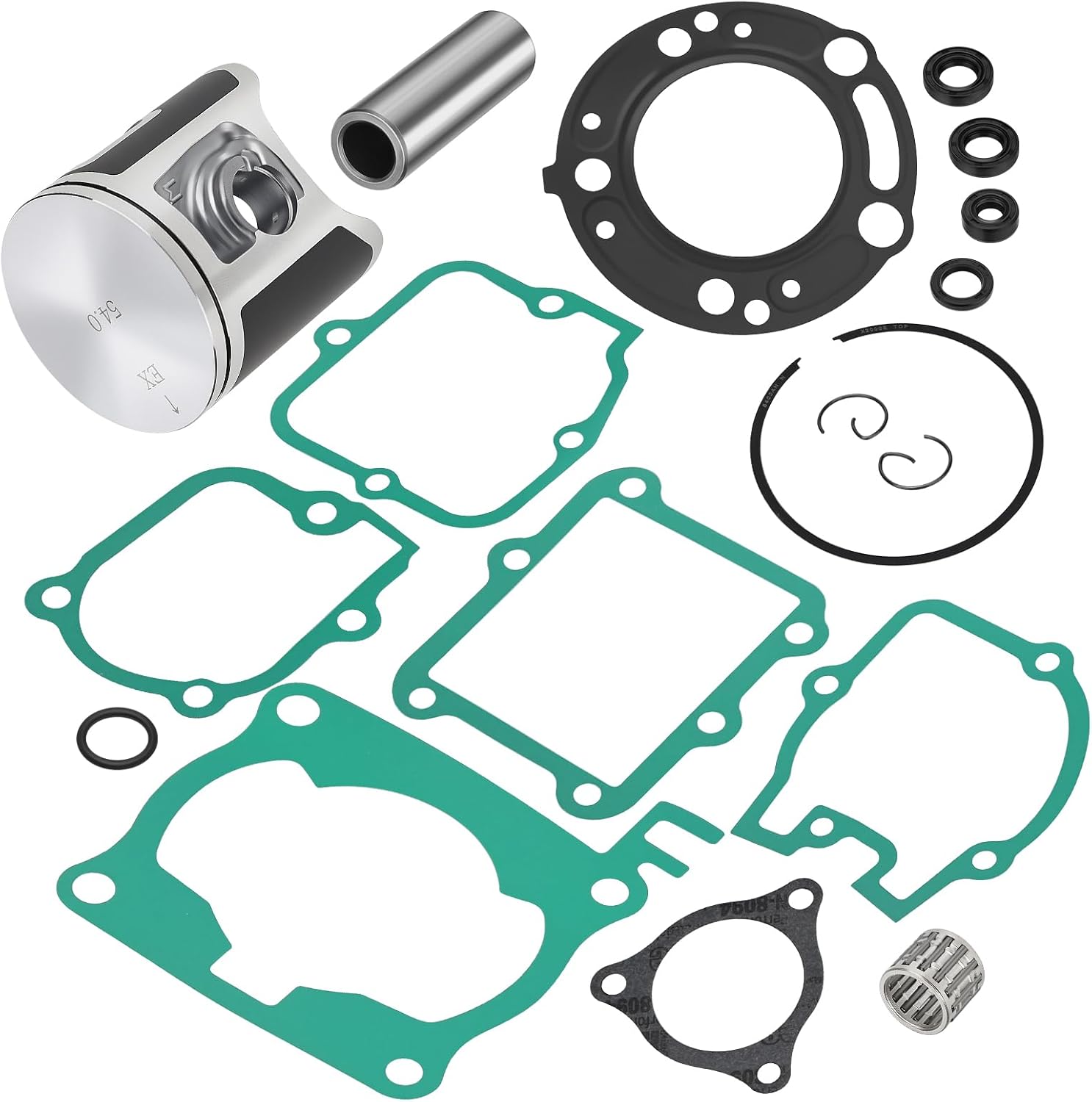 JAVIK Top End Rubuild Kit 54mm STD B Piston For Honda CR125R 2003 2004 O.E.M# 13110-KSR-A00