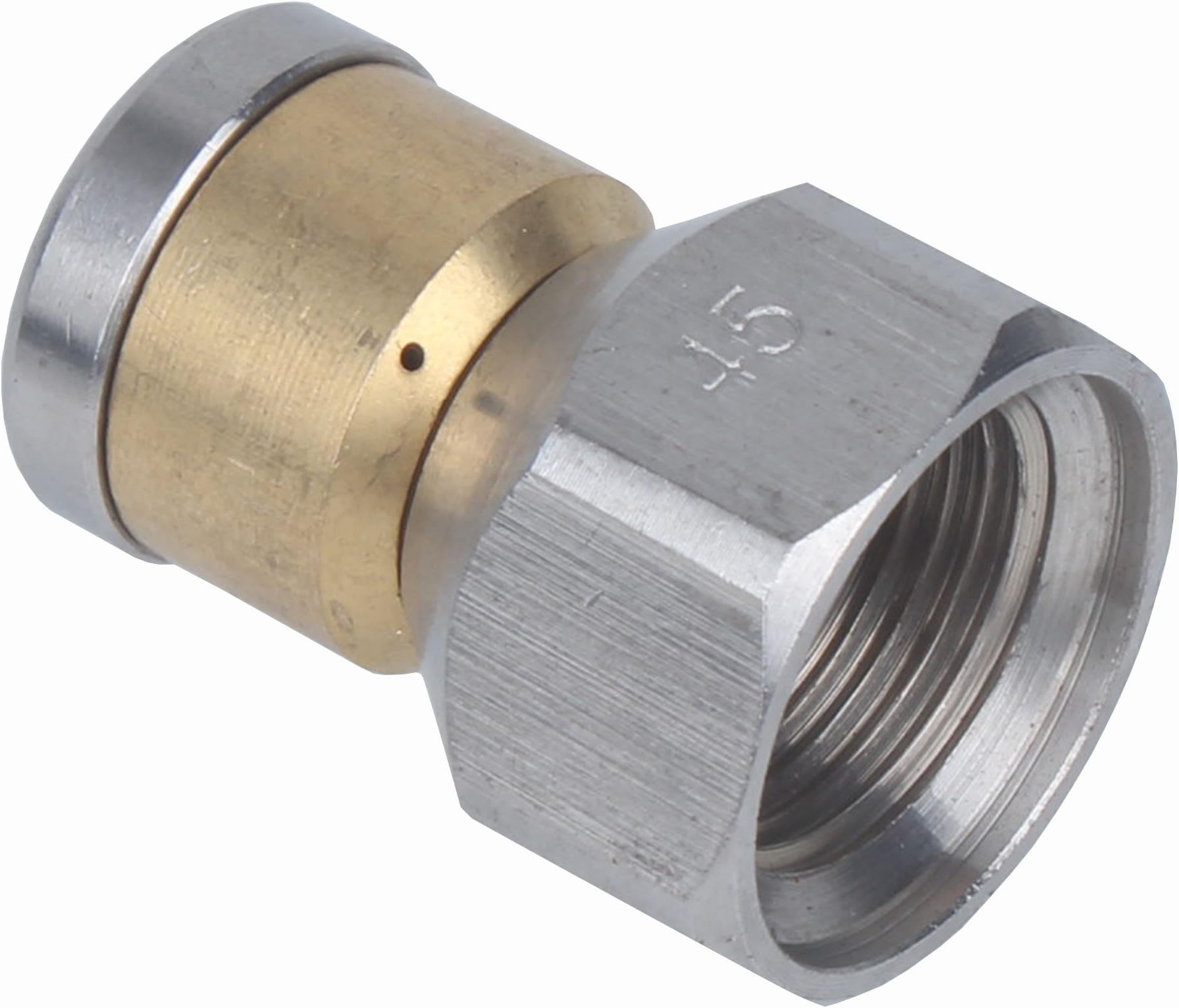 Smartpainter 3/8" Rotating Drain Sewer Jetter Nozzle 3 Rear Facing Jets, Size (4.5)