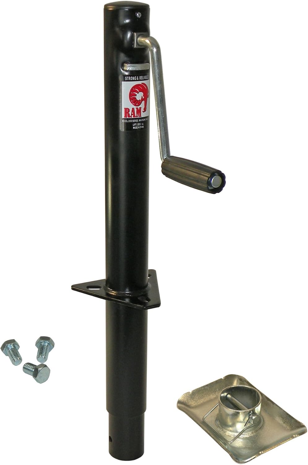 A-Frame Trailer Jack with Foot and Mounting Hardware