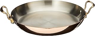 Mauviel M'Heritage M'150B Copper Paella Pan, 15.7" Bronze Handle