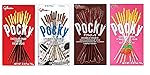 Pocky Sticks Variety Pack Coverd With Crunchy Biscuit, Chocolate, Strawberry, Double Chocolate, Cookies & Cream, Each 70g Pack Of 4