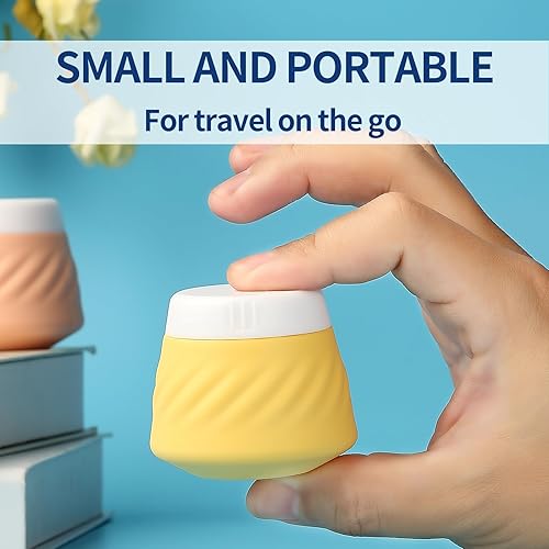 Vista 47 de Gemice Recipientes de viaje para artículos de aseo personal, tarros de crema de silicona aprobados por la TSA, tamaño de viaje con bolsa