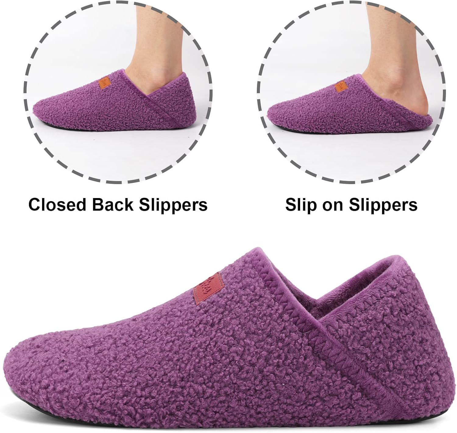 Fires Womens Mens Slippers with Rubber Sole Soft-Lightweight House Slipper Socks Around House Shoes Non Slip Indoor/Outdoor - Image 4
