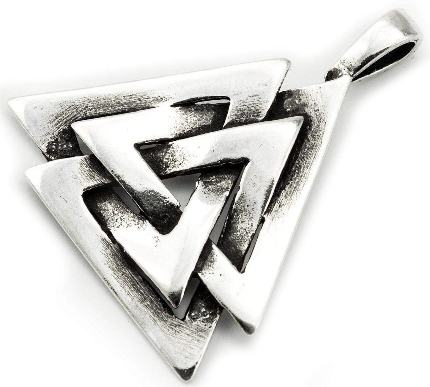 Valknut Anhänger Edelstahl - Wikingerschmuck 43x39mm