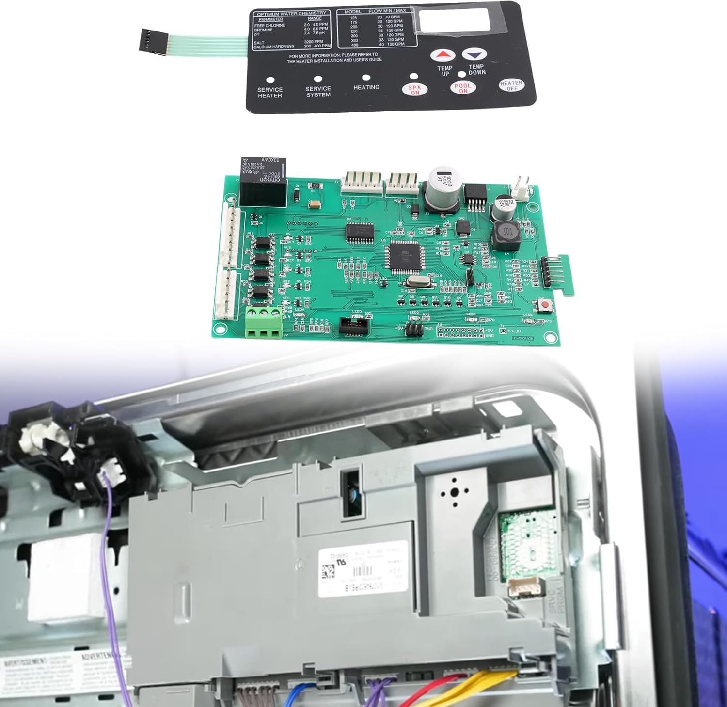 Control Board Kit Fit for Mastertemp 200/250 / 300/400 / 400HD, S-t-a-R-it-e Max-E Therm Heaters SR200NA, SR333NA, SR400HD, SE400NA, SE200HD, 42002-0007S, 472610Z
