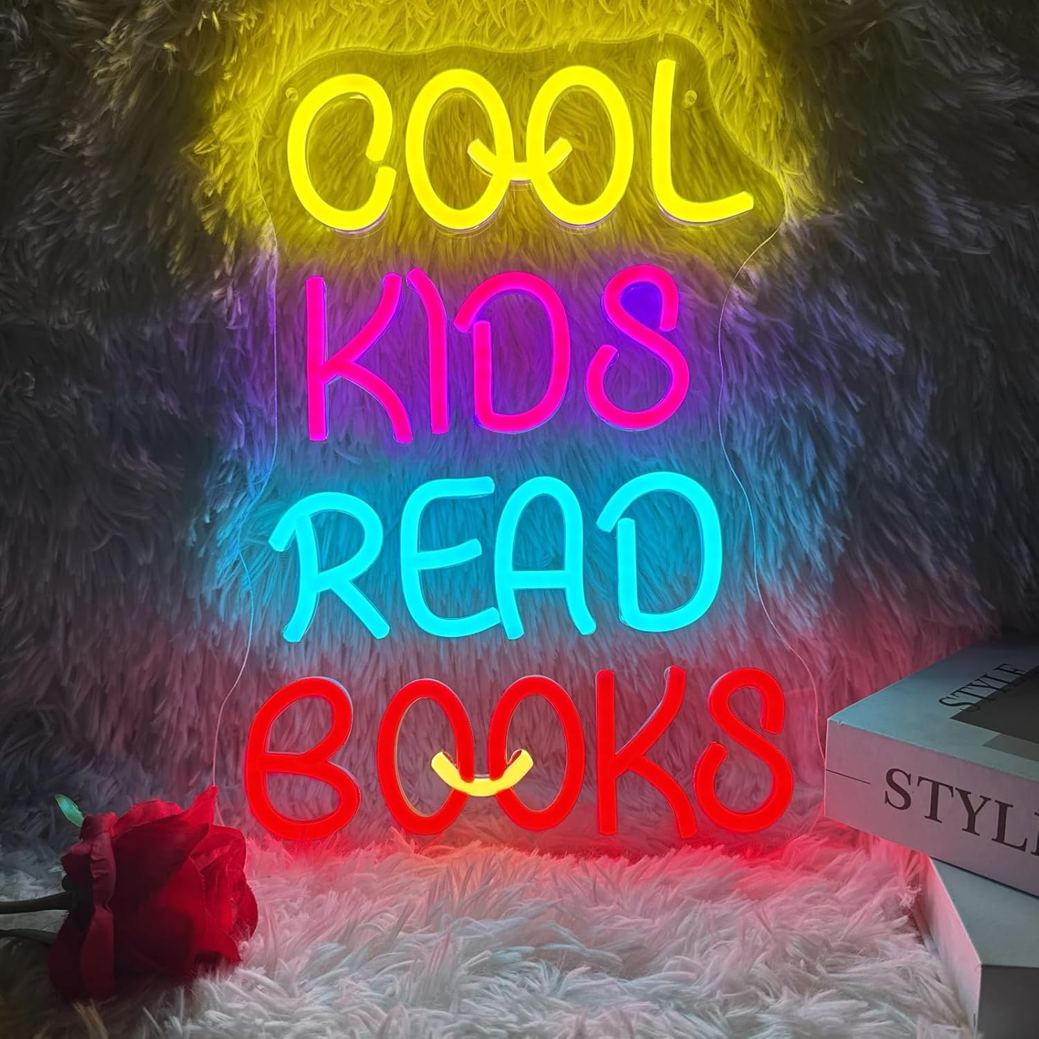 Let's Party Neon Sign for Wall Decor, Yeeficent LED Neon Lights for Bedroom Wall, Dimmable Neon Signs, Custom Light Up Sign for Wedding Party Birthday Gift 20Inchx6.25Inch (Warm White-Festejemos)