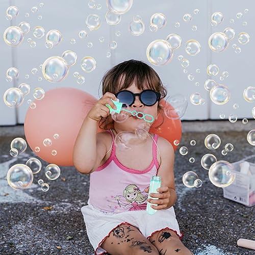 Miniatura 7 de JOYYPOP 24 paquete de varitas de burbujas mini para niños, recuerdos de fiesta de sirena, juguete de burbujas, regalos de verano para niñas y niños,