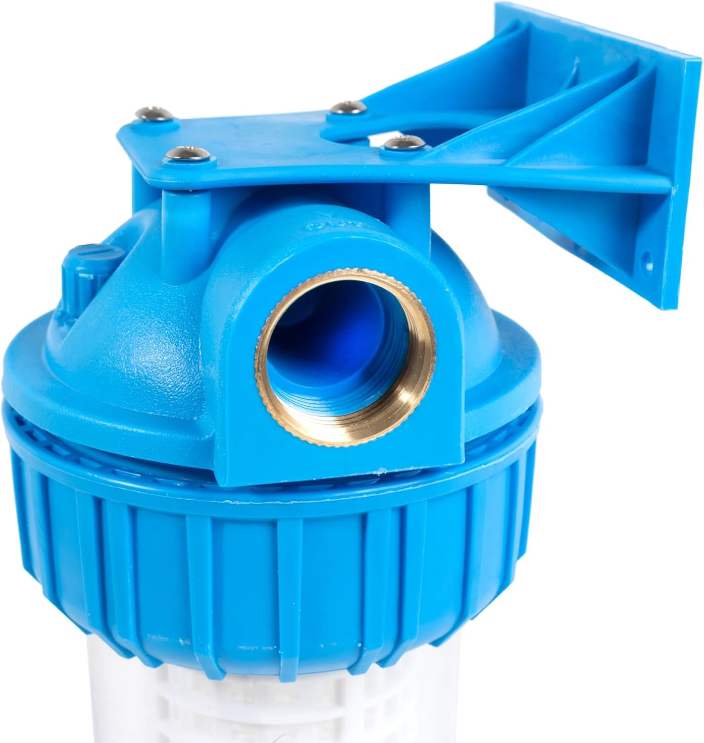 Canpump Pipeline Water Filter, 80-Mesh, 1-in Female Fittings, In-Line Filter/Inline Strainer, Clear Housing, Twist-Off Design for Easy Cleaning, Pressure Washer Accessory