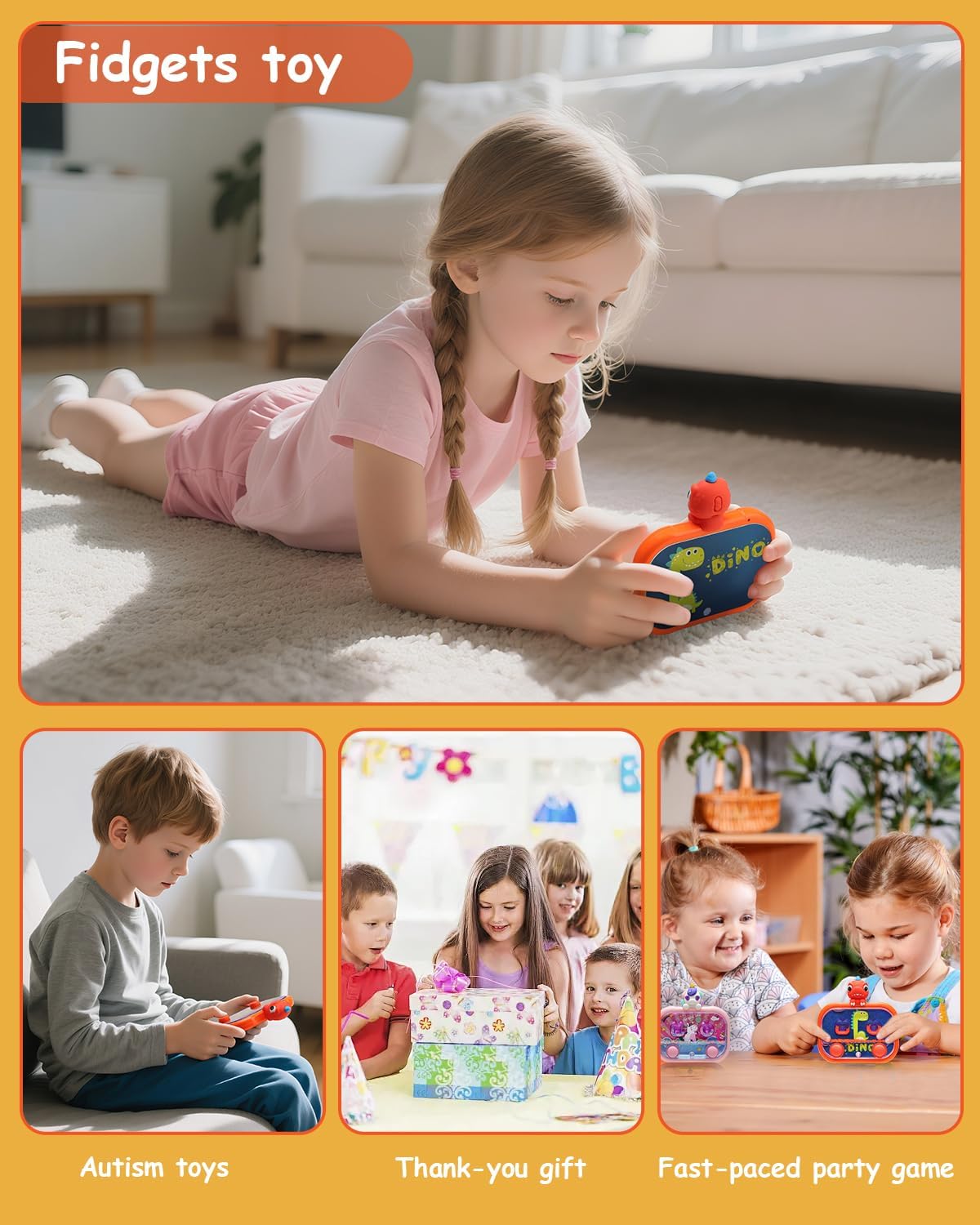 Handheld Water Game with Light – Water Ball Target Toy for Kids Ages 3 , Retro Fidget Toy, Screen-Free Car Travel Game, Road Trip Toy, Airplane Entertainment, Portable Autism-Friendly Gift