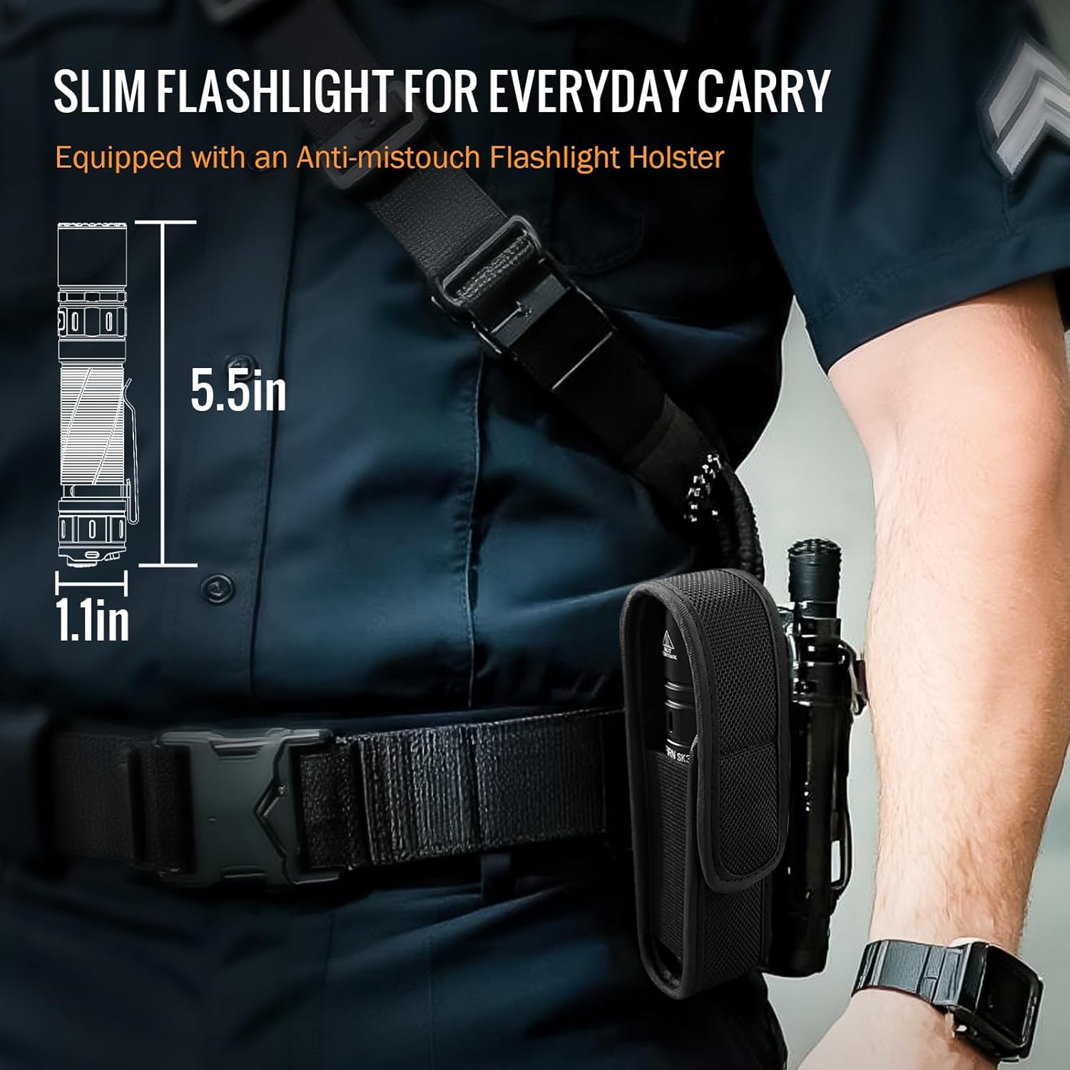 Sofirn SK30 Tactical Flashlight Rechargeable 3000 High Lumens Pocket Flashlight Dual Switches 6 Modes Super Bright IP68 LED Flashlight for Camping, Home, Emergency, Rescue, Hunting, Inspection, Repair - Image 4