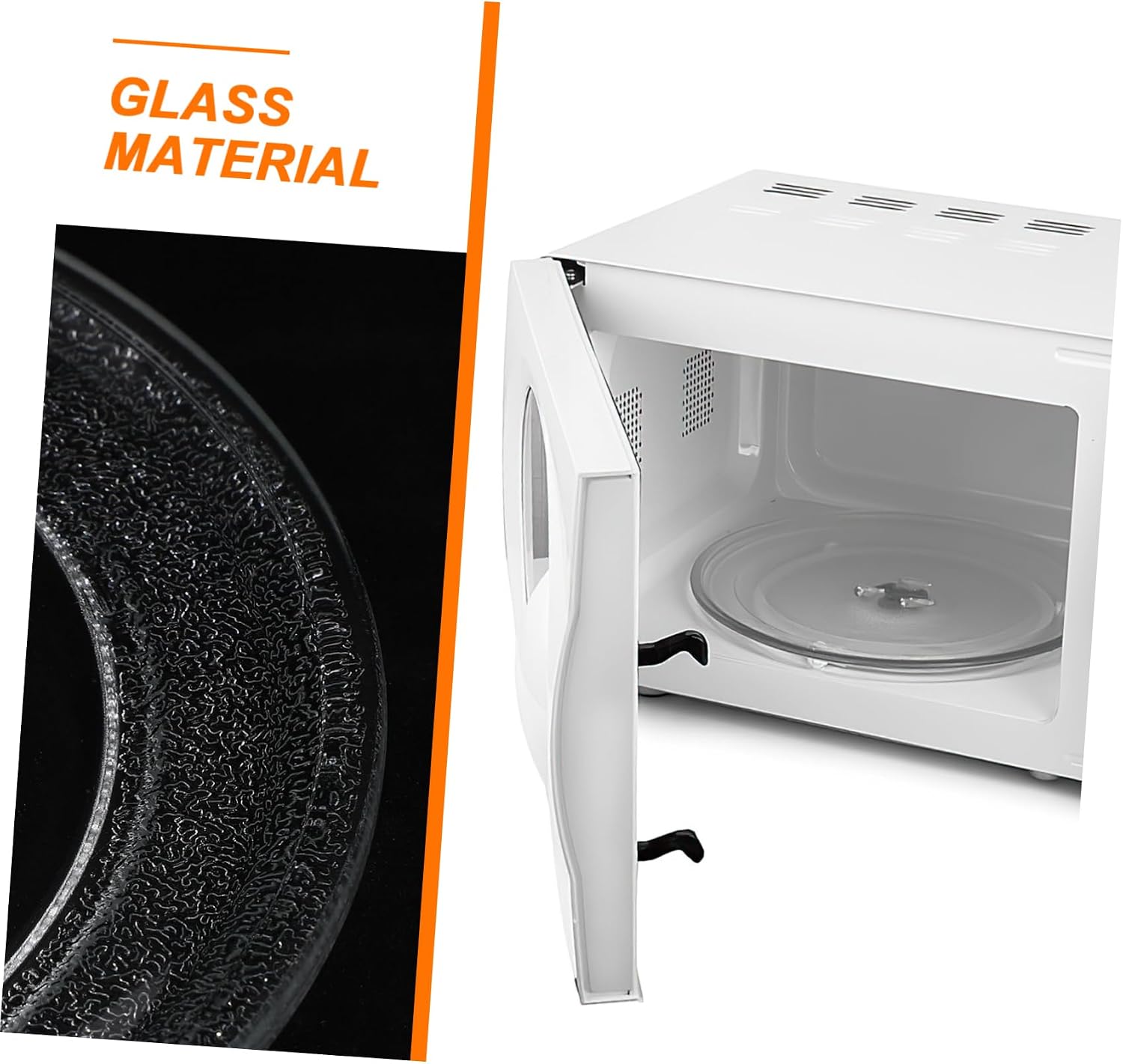 Zerodeko Microwave Oven Turntable Glass Plate 25.5cm Replacement Plate Easy Clean Microwave Accessory
