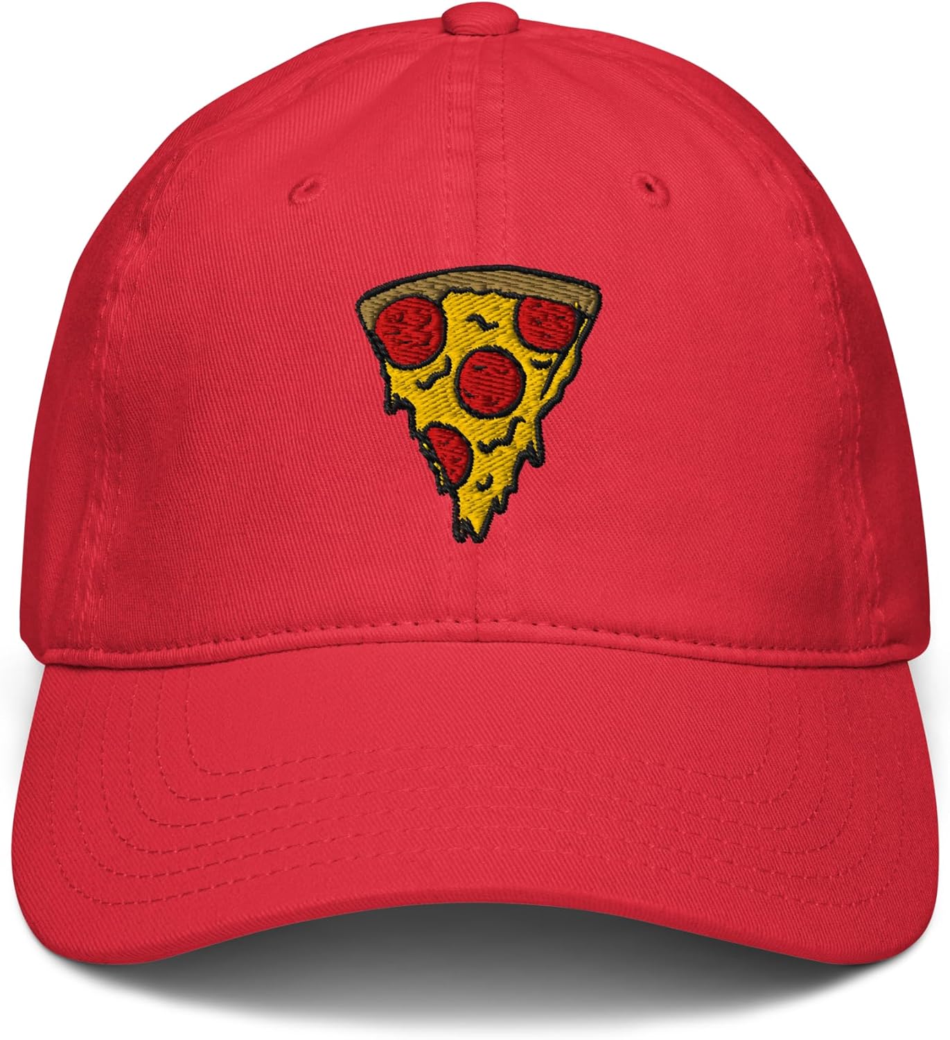 Pepperoni Pizza Slice Adjustable Baseball Hat