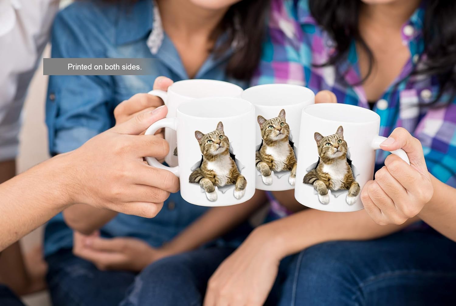 Winston & Bear Pondering Tabby Cat Mug - Ceramic Coffee Mug Gift for Cat Lovers - Perfect Birthday or Christmas, Father's or Mother's Day Gift (11oz) - Image 6