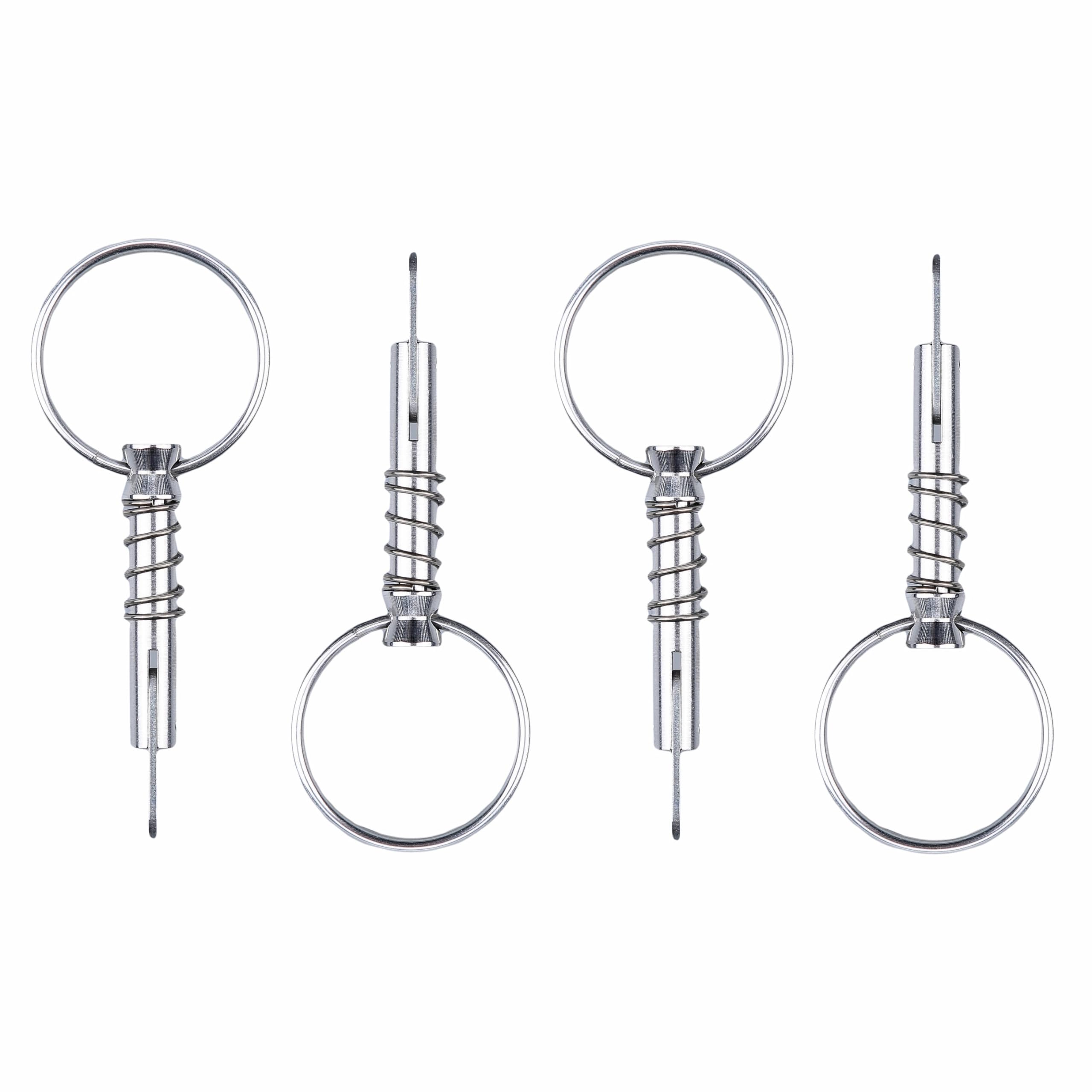 Quick Release Pin w/ Drop Cam Spring - 316 Stainless Steel Bimini Top Pin,1/4 inch Diameter,Overall Length 1 1/2 inch, Usable Length 0.6 inch,Boat Marine Hardware