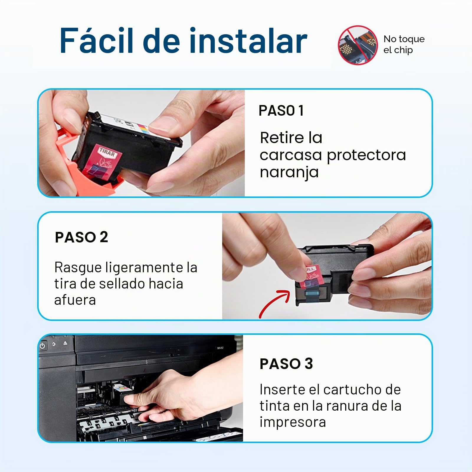 KNOWINK 305 XL Cartuchos de Tinta 305 XL Negro y Color Multipack Compatible para HP DeskJet 2710 2070e 2120 2721 4120 HP Envy 6020e 6010 6032 6034 6020e 6420 Impresora(2-Pack)