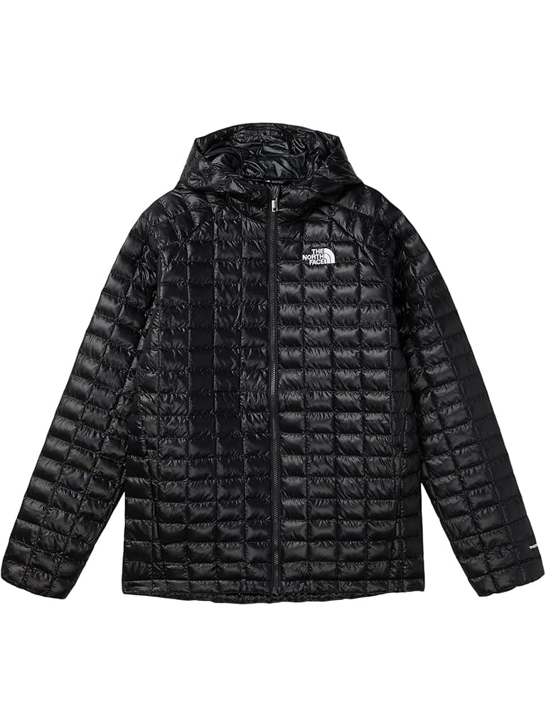 Black The North Face ThermoBall Hooded Jacket (Little Kid/Big Kid)