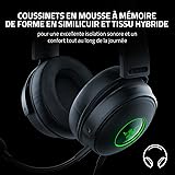 Razer Kraken V3 - Casque Gaming USB Filaire avec Razer Chroma RGB (Haut-parleurs TriForce de 50mm, Son Spatial THX, Microphone Amovible Cardioïde HyperClear) Noir - 6