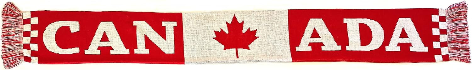 Canada Soccer Knit Scarf (Checkered) - Image 5