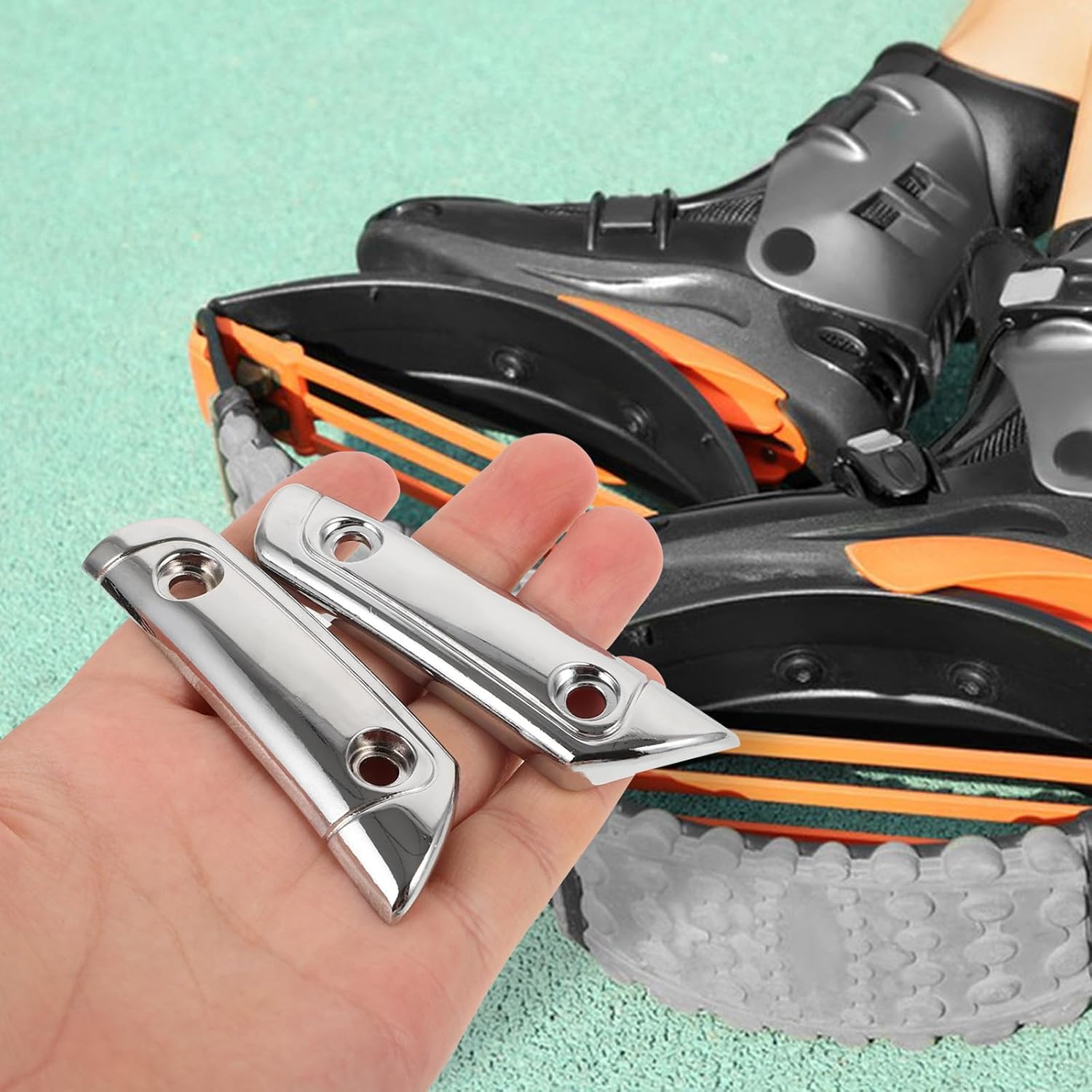 Steel Roller Skate Sheet for Inline Skates with Side Protection and Antiwear Features Easy to Install Silver Boot Protectors for Enhanced Appearance Sturdy Skating Accessories