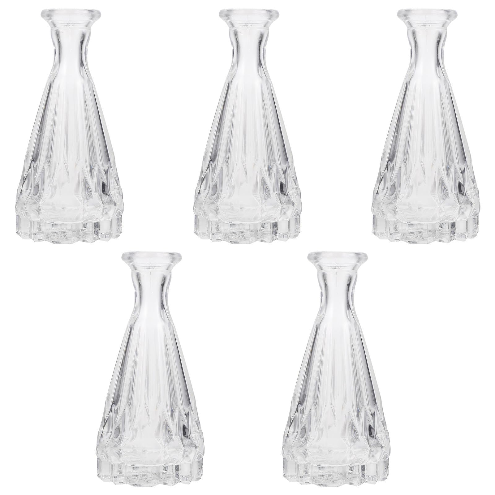 Botellas de Aromaterapia Tofficu de Vidrio Juego de 5 Difusores Verticales Modernos para el Hogar