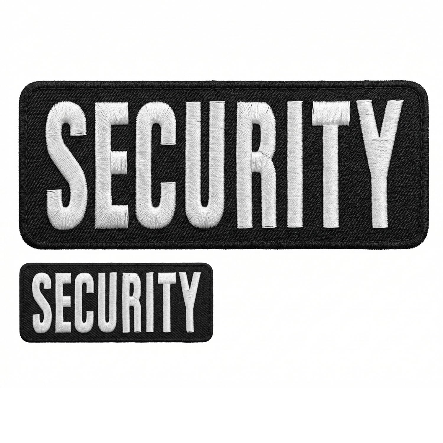 Amazon.com: Security Badge - Security Patch - Security Patches for Vest -  Security Guard Badge - Security Officer Accessories 4"x10" and 2"x5" Hook  and Loop on Back : Arts, Crafts & Sewing