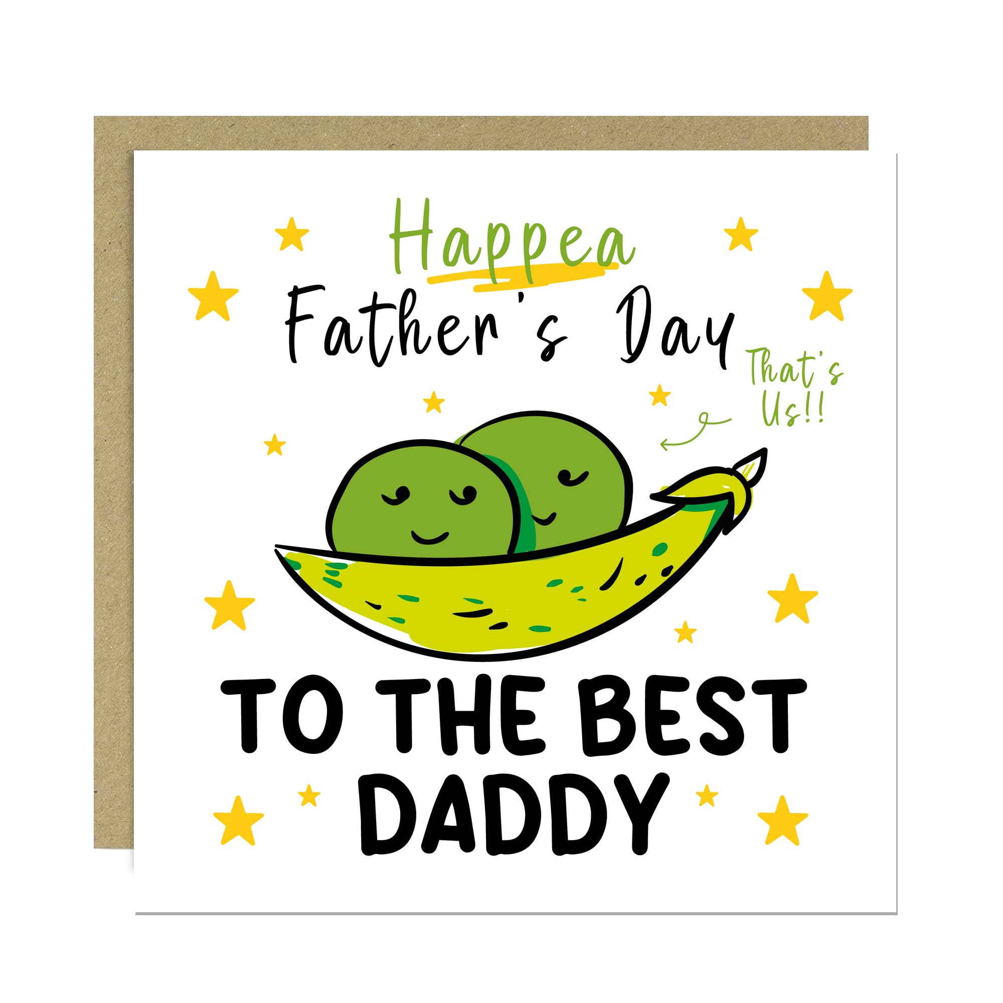 RED OCEAN Happy Fathers Day To The Best Daddy Card With Kraft Envelope Included Best Daddy Cards Funny Greetings Card For Dad From Daughter Son
