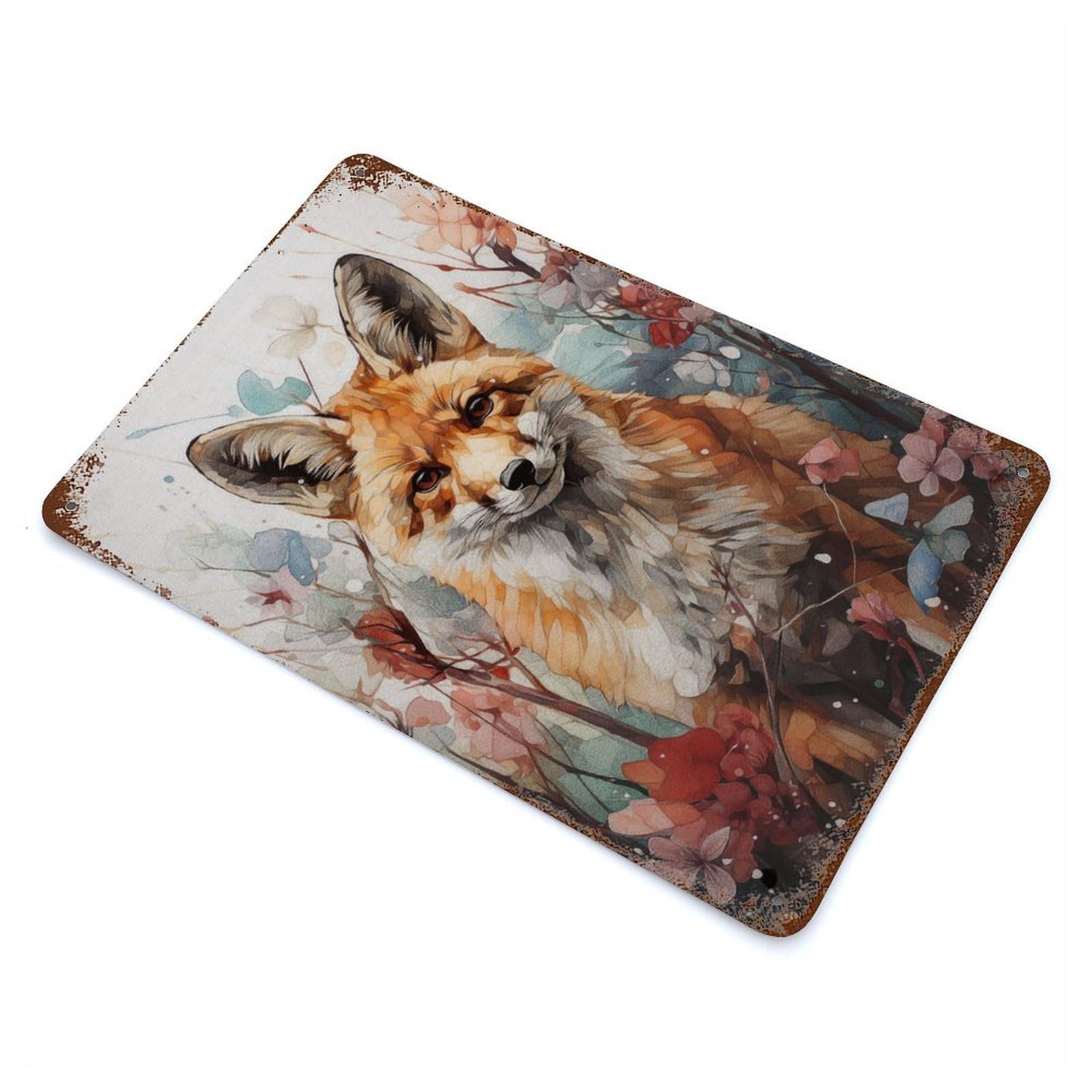 Wild Charm Rusty Metal Tin Sign 11.8"x7.9", for Basement, Hobby Room And Garage Decor, Retro Wall Decor
