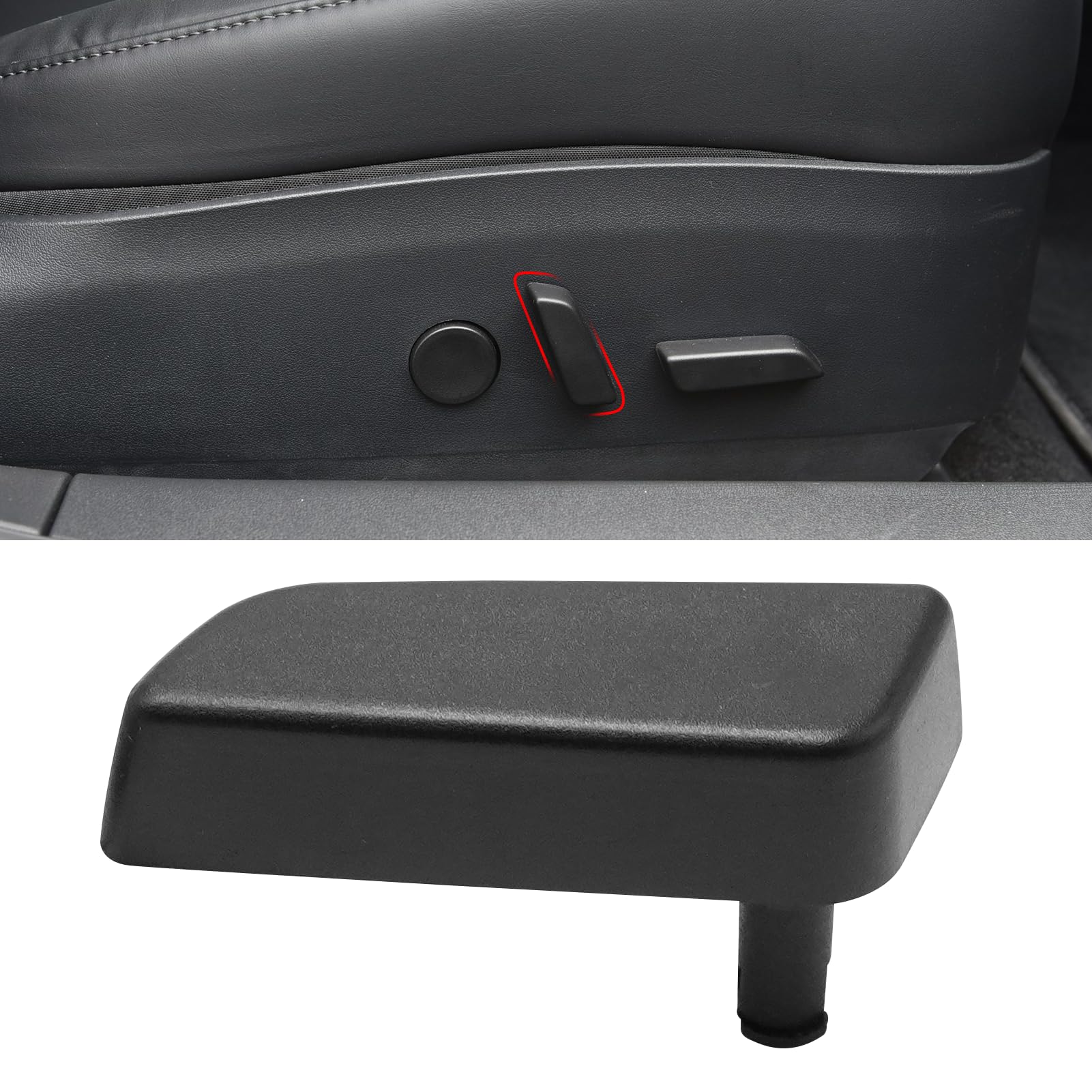 Jaronx Compatible with Tesla Model 3/Y Seat Adjuster Button 2017 2018 2019 2020, Passenger Side Seat Adjustement Switch Back Forward Button Cover for