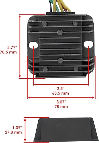 Miniatura 3 de Caltric Estator, regulador y junta compatible con Honda Trx300 Trx-300 Fourtrax 300 1988-1992