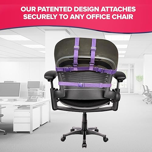 Miniatura 8 de La manta original para silla de oficina de SnuggleBack acogedora y cómoda funda para silla de escritorio de oficina se fija para un calor cómodo