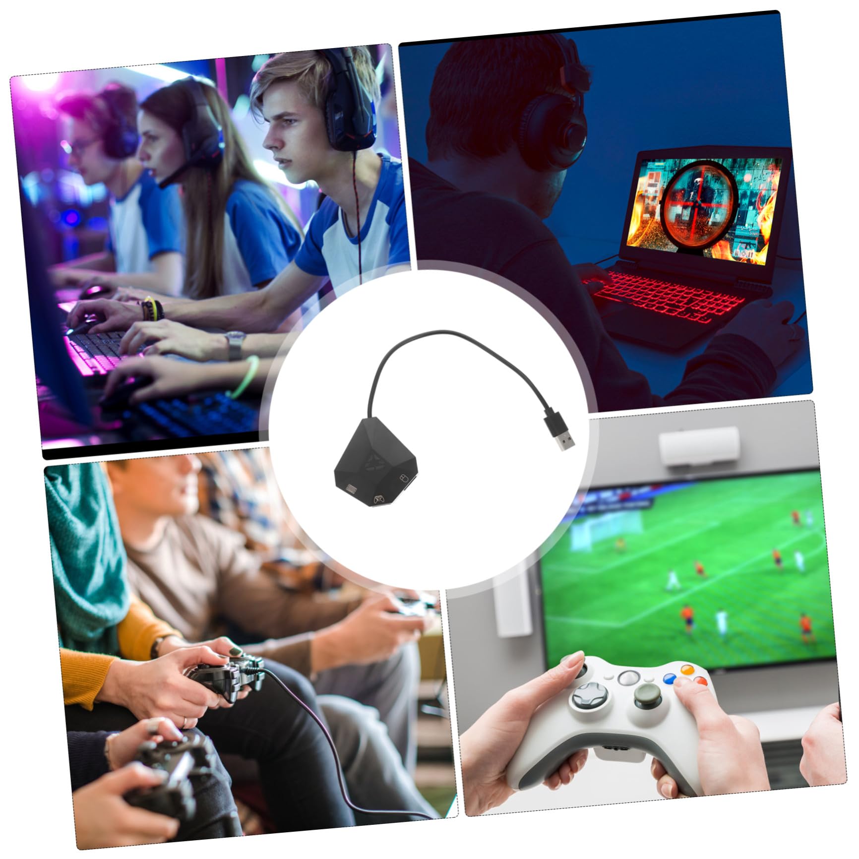 convertitore di mouse e tastiera adattatore accessori per console di gioco tastiere controller convertitore per console di gioco portatile controllore topo maneggiare AbS