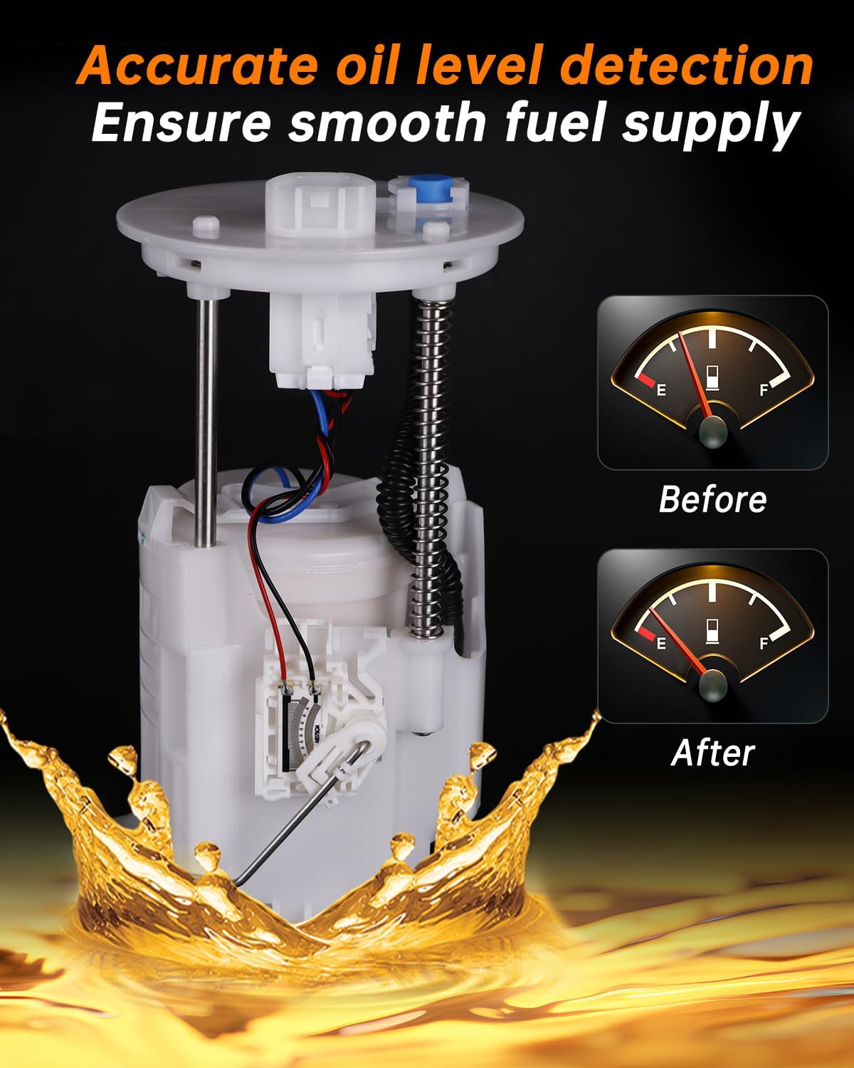 OKLPF Electric Fuel Pump Module Assembly Compatible with 2007 2008 2009 Toyota Camry 2.4L L4,2010 2011 Toyota Camry 2.5L L4,2008 Toyota Solara 2.4L L4,Replace number E8937M E8722M SP9044M