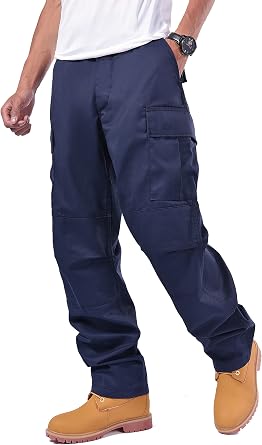 BACKBONE Mens Casual Camouflage Cargo Pants Army Military BDU Pants