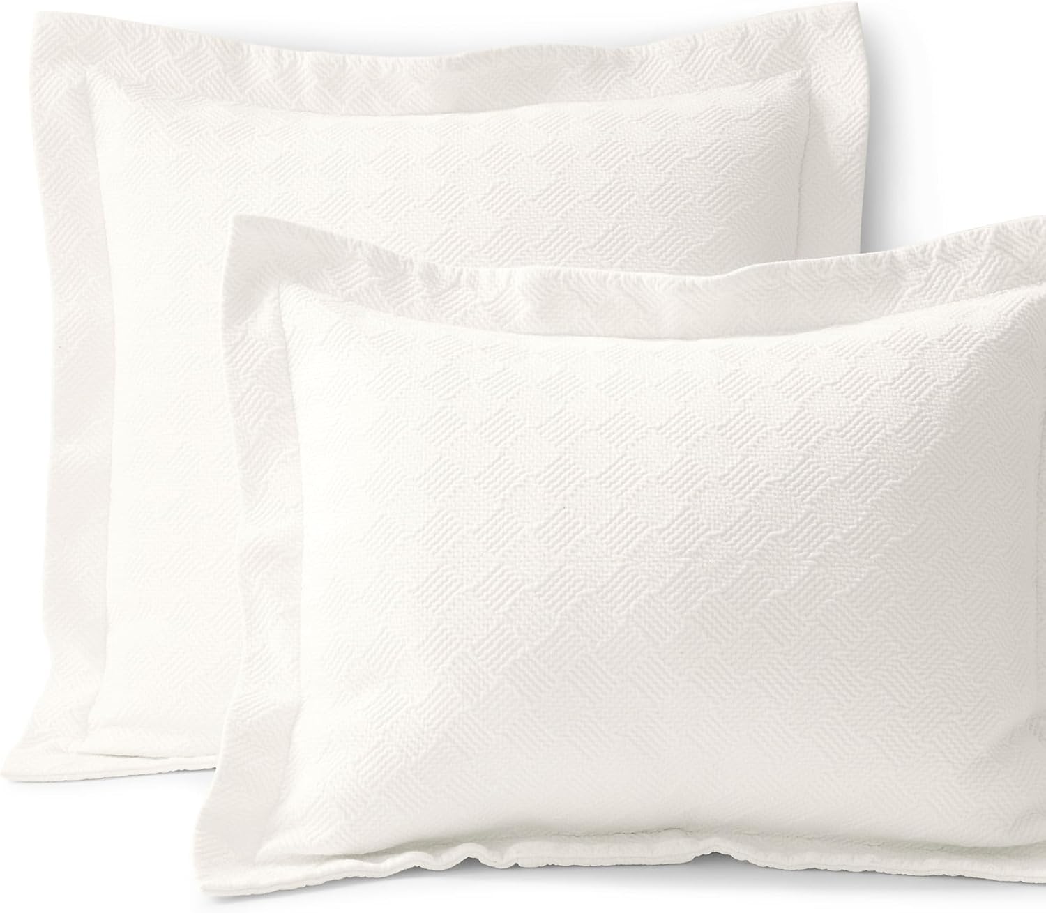 Lands' End Matelasse Sham Ivory Euro