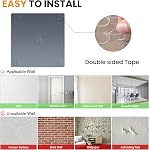 Glass Full Length Wall Mirror Tiles, 12Pcs 14"x12" (35CMx30CM) Home Gym Mirror Tiles, HD Glass Full Body Mirrors for Bedroom, Wall Mounted Mirrors for Gym, Bedroom, Door