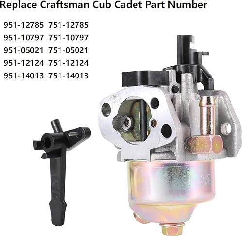 Miniatura 6 de 951-12785 Carburador para Troy Bilt Tiller Super Bronco Rototiller 208cc Cub Cadet RT65 751-12785 C46540 46515 Generador Troy Bilt OHV 208CC 212CC
