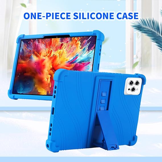 Compatible with Moderness MB1001/aiprotablet C20e K10/YOSAVlOR YQCP20 Tablet Soft Silicone Case for FEZAWIO F10 F11/Jeazans Jzpad-X11/DOOGEE T10/ANTEMPER D115 10.1 inch Tablet (Blue)