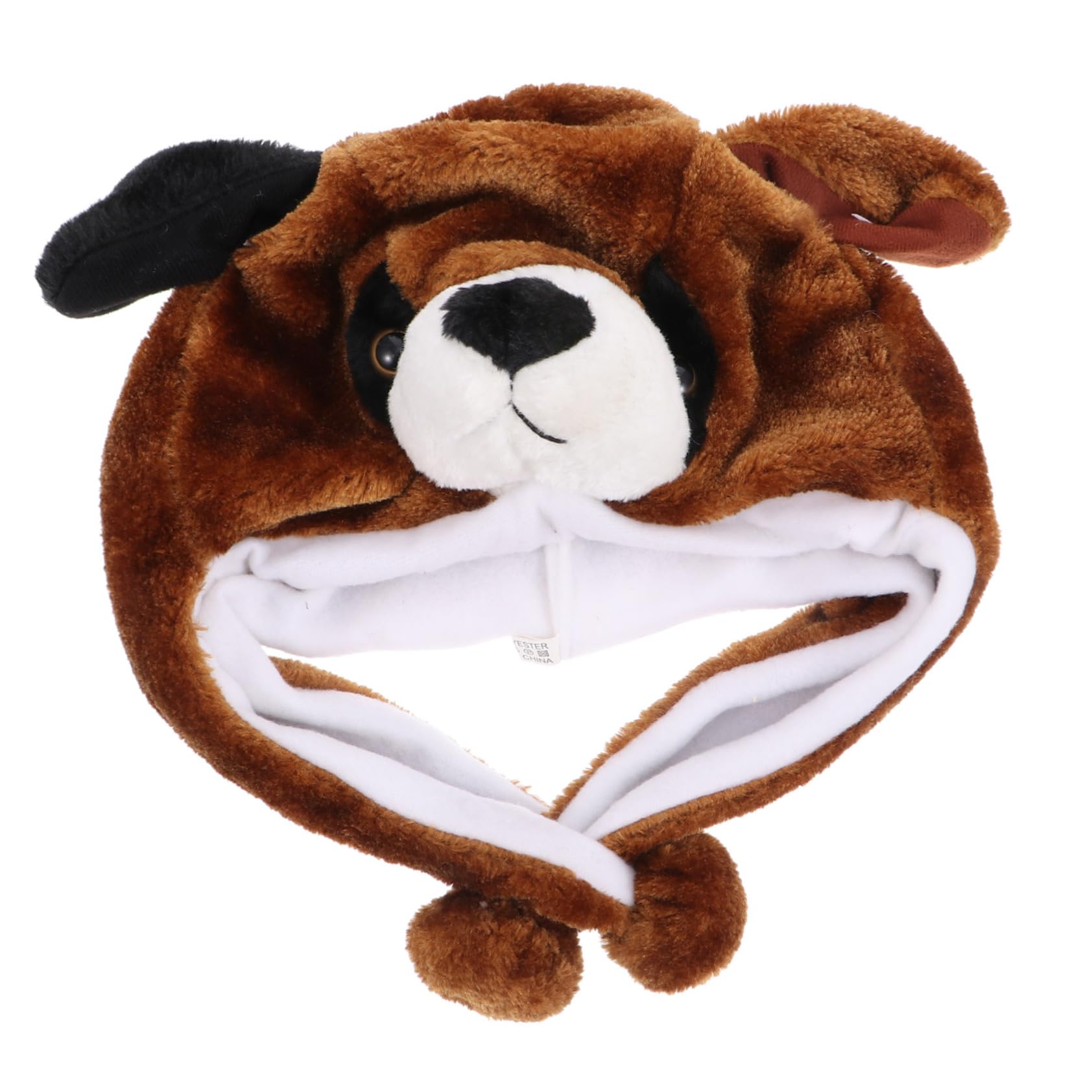 Vaguelly Boys and Girls's Plush Hat Cartoon Animal Cap Dog Hat Fluffy Head Wrap Ear Warmer Children's Toy