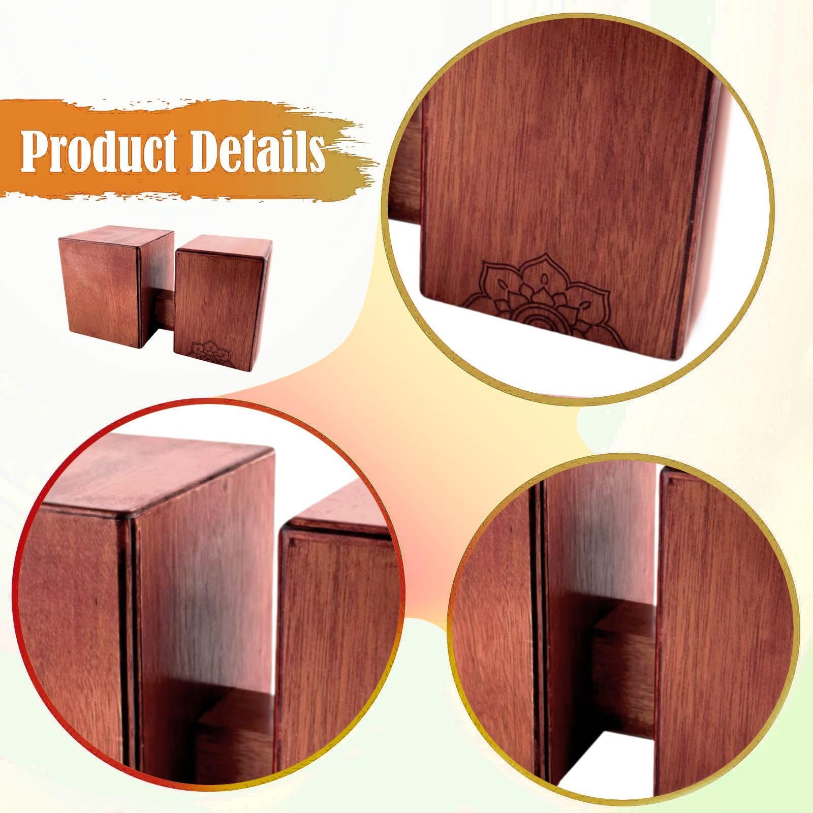 Baoblaze Tambor Bongo de Madera, Tambor de Mano, Instrumento Musical para Principiantes Y Profesionales, Caja de Tambores