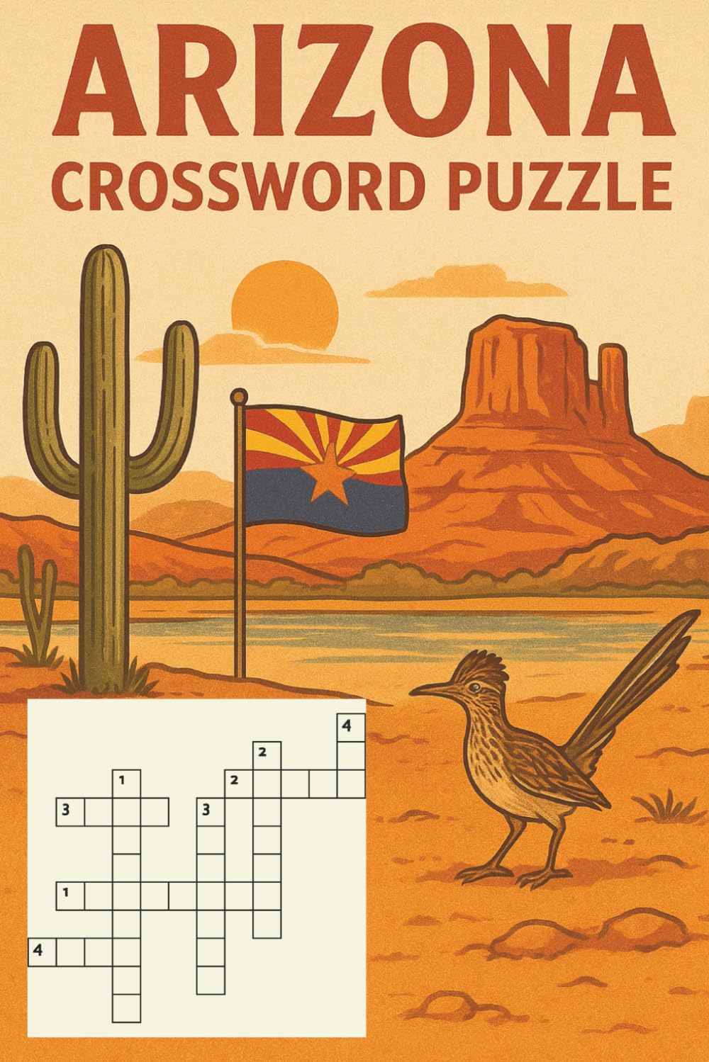 Arizona Themed Crossword Puzzle Book: Discover the Beauty of the Desert State Through 60 Fun Crossword Puzzles