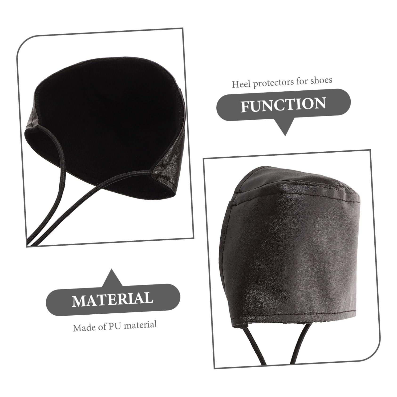 Healeved 8pezzi Coperture Per Tallone Pu Antiscivolo Da Protezione Per Calzature Copri Tallone Per Guida Unisex Accessori Per Scarpe Resistente