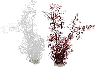 2pcs Artificial Aquarium Plant Decor Realistic Simulation Water Grass for Fish Tank Decoration Safe Non-Toxic Underwater Ornament Low Maintenance Decorative Aquarium Plants