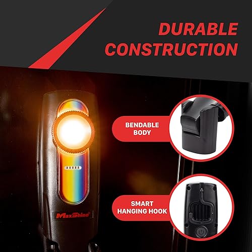 Miniatura 2 de Maxshine LED Swirl Finder Pro - Una luz profesional para detalles de automóviles para corrección de pintura, recargable a través de USB
