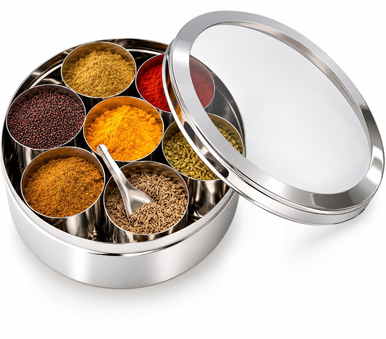 Stainless Steel Masala Spoons - Set of 12 -2 Stainless Steel Masala Spoons - Set of 12 -2