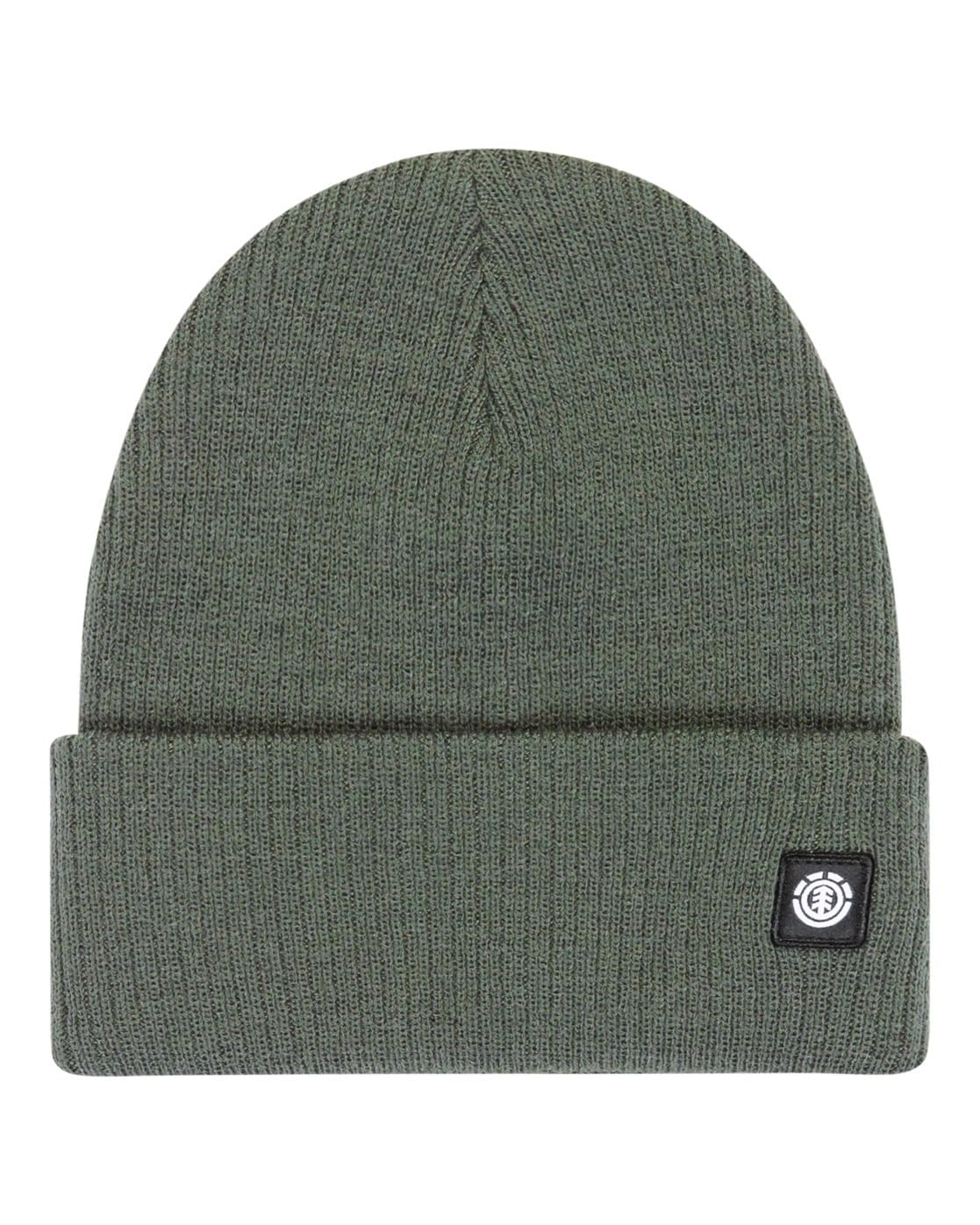 Element Mid Icon Rib - Classic Crown Beanie - Unisex - Black.